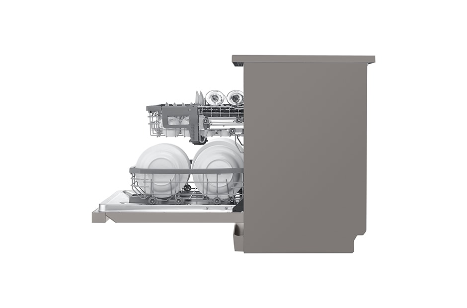 LG 14 Place QuadWash® Dishwasher in Platinum Steel Finish, XD4B14PS